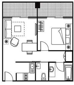Udformningen af ​​en to-værelses lejlighed