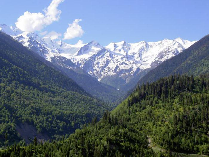 Geografiske placering af Kaukasus bjergene: beskrivelse, foto